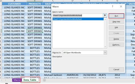 how to unprotect macro enabled excel sheet