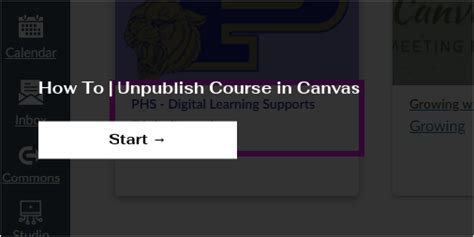 how to unpublish a completed course in canvas