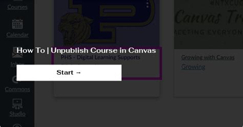 how to unpublish courses in canvas