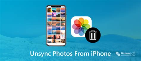 how to unsync photos from two iphones
