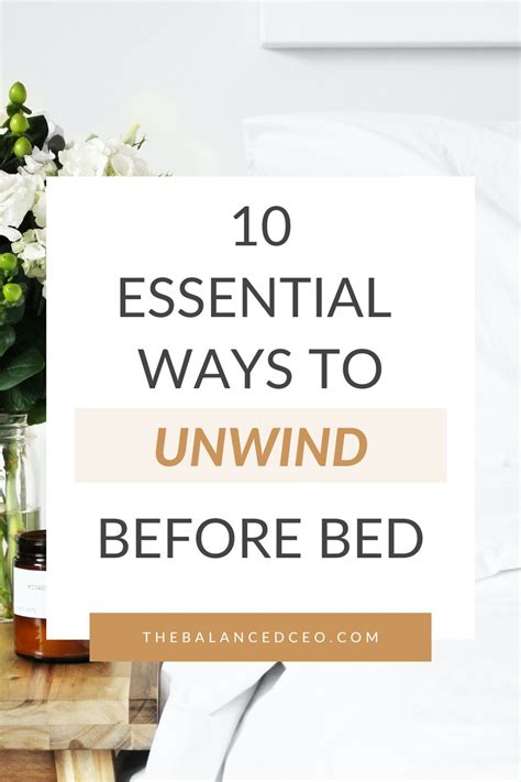 how to unwind for bed