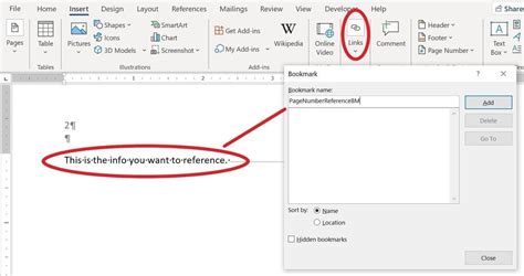 how to update a reference in word