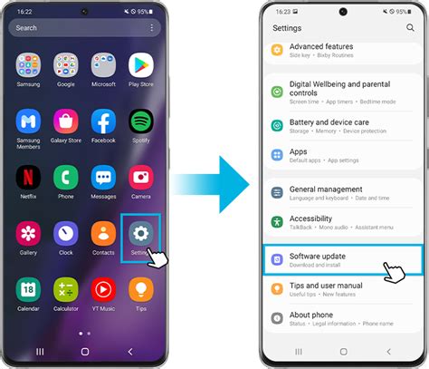 how to update android version in samsung a50