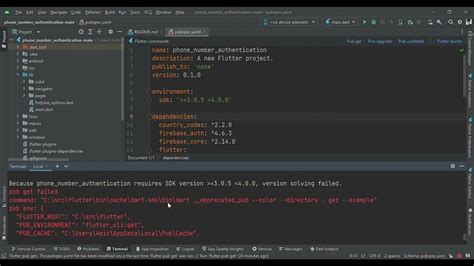 how to update dart sdk version in flutter