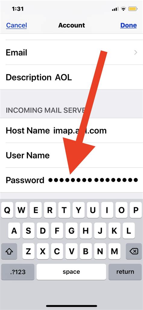 how to update gmail password on iphone 16