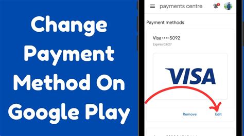 how to update google pay method