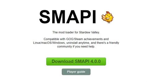 how to update mods smapi