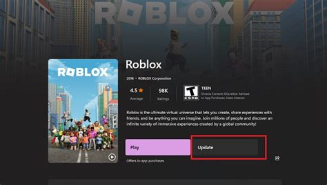 how to update roblox microsoft store