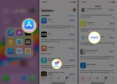 how to update snapchat on app store