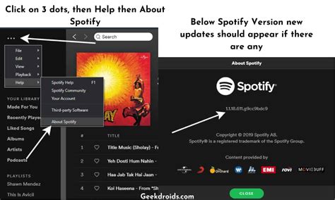how to update spotify on my computer