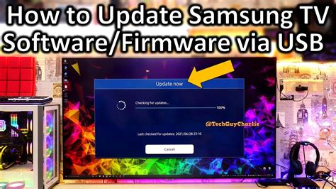 how to update tv firmware using usb