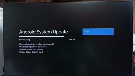 how to update vu android tv software
