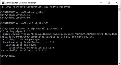 how to upgrade pip in cmd