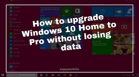 how to upgrade to windows 10 pro without losing data