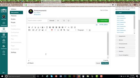 how to upload a video to canvas discussion