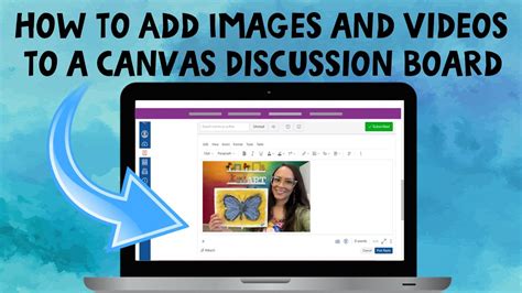 how to upload a video to canvas discussion board