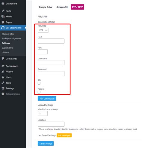 how to upload backup file in wordpress