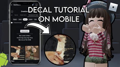 how to upload decals on roblox mobile