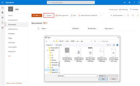 how to upload files from microsoft forms and save them in a sharepoint library