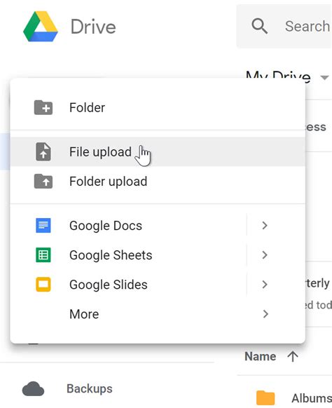 how to upload something from google drive to canvas