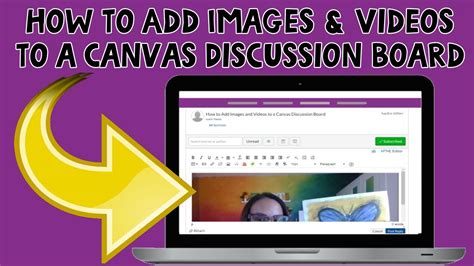 how to upload video on canvas discussion