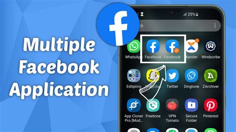 how to use 2 facebook apps in android
