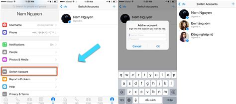 how to use 2 messenger on iphone