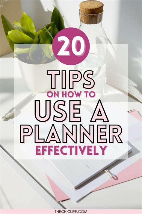 how to use a diary planner effectively