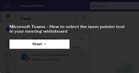 how to use a laser pointer in teams
