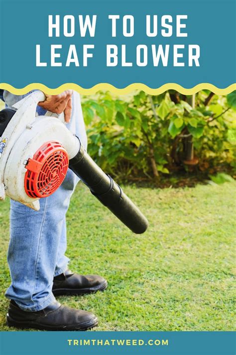how to use a leaf blower correctly
