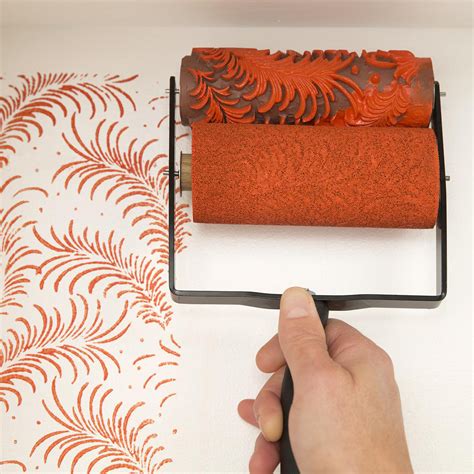 how to use a patterned paint roller