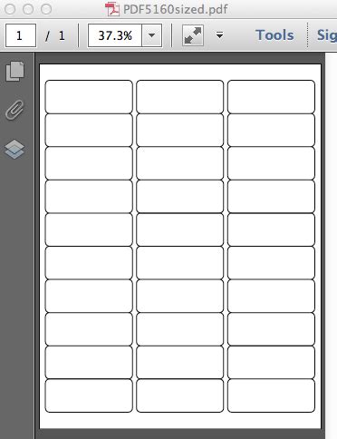 how to use a pdf label template
