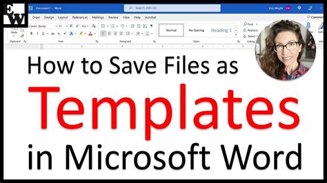how to use a saved template in word