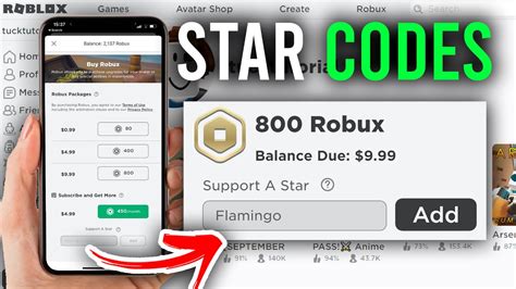how to use a star code on roblox mobile
