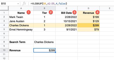 how to use a vlookup in google sheets