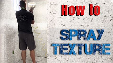 how to use a wall texture sprayer