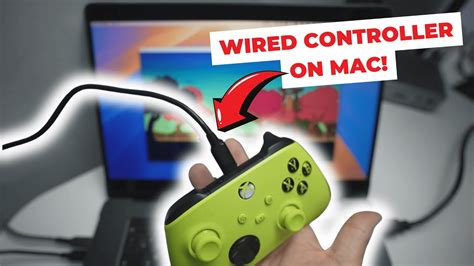 how to use a wired controller on macbook