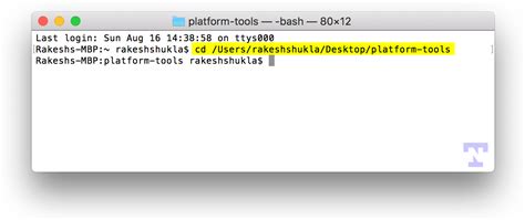 how to use adb in mac terminal