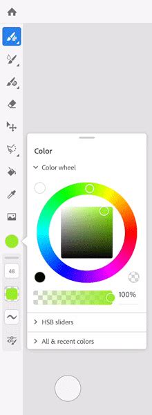 how to use adobe fresco to color