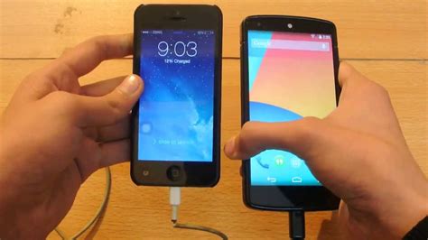 how to use android phone to charge iphone