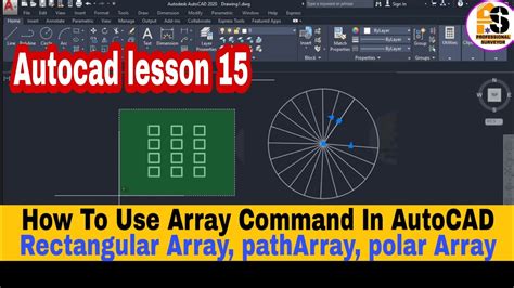 how to use array command in autocad
