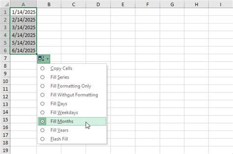 how to use autofill in excel using keyboard