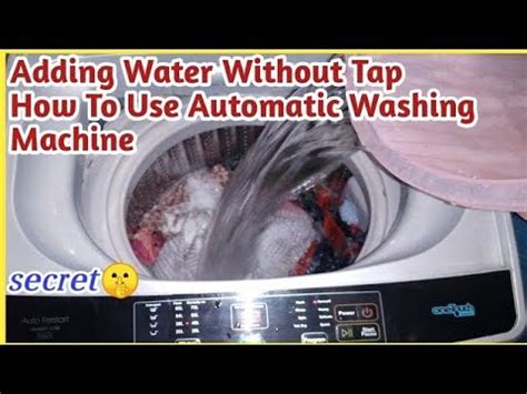 how to use automatic washing machine manually