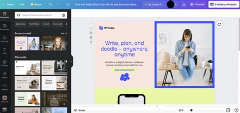 how to use canva for web design