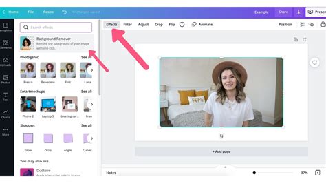 how to use canva to remove background