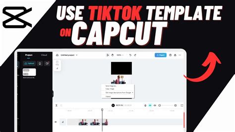 how to use capcut template from tiktok on android