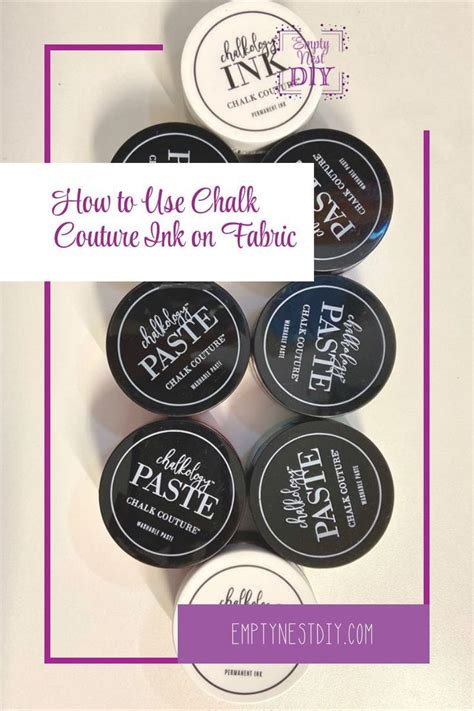 how to use chalk paste on fabric