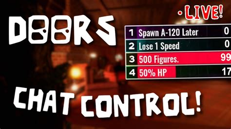 how to use chat control in roblox doors