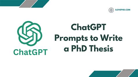 how to use chatgpt to write phd thesis