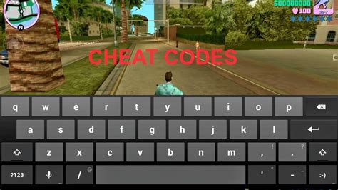 how to use cheat codes for gta vice city in android mobile phone